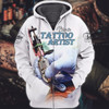 FUNSTUFFPRINT Tattoo Artist - 3D Hoodie and Zip Hoodie