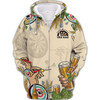 FUNSTUFFPRINT  Personalized Name Darts And Beer, That's Why I'm Here  3D Hoodie and Zip Hoodie
