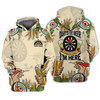 FUNSTUFFPRINT  Personalized Name Darts And Beer, That's Why I'm Here  3D Hoodie and Zip Hoodie