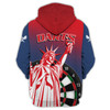 FUNSTUFFPRINT  Personalized Name Dart USA 3D Hoodie and Zip Hoodie