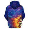 FUNSTUFFPRINT  Personalized Name Dart Purple 3D Hoodie and Zip Hoodie