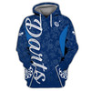 FUNSTUFFPRINT Darts Blue 3D Hoodie and Zip Hoodie