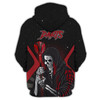 FUNSTUFFPRINT Darts Skeleton  3D Hoodie and Zip Hoodie