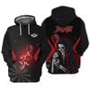 FUNSTUFFPRINT Darts Skeleton  3D Hoodie and Zip Hoodie