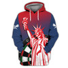 FUNSTUFFPRINT Dart USA 3D Hoodie and Zip Hoodie