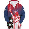 FUNSTUFFPRINT Dart USA 3D Hoodie and Zip Hoodie