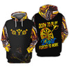 FUNSTUFFPRINT Dart, Born To Play, Forced To Work  3D Hoodie and Zip Hoodie