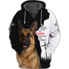 FUNSTUFFPRINT German Shepherd  3D Hoodie and Zip Hoodie