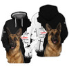 FUNSTUFFPRINT German Shepherd  3D Hoodie and Zip Hoodie