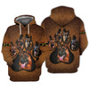 FUNSTUFFPRINT German Shepherd  3D Hoodie and Zip Hoodie