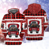 FUNSTUFFPRINT Merry Christmas with Rottweiler  3D Hoodie and Zip Hoodie