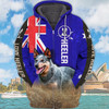 FUNSTUFFPRINT  Heeler Australian Flag 3D Hoodie and Zip Hoodie
