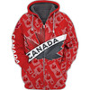 FUNSTUFFPRINT Canada Maple Leaf Spider  3D Hoodie and Zip Hoodie