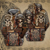 FUNSTUFFPRINT  Native Skull 3D Hoodie and Zip Hoodie