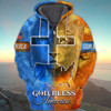 FUNSTUFFPRINT  God Bless America  3D Hoodie and Zip Hoodie