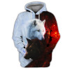 FUNSTUFFPRINT-  Wolf   3D Hoodie and Zip Hoodie