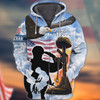 FUNSTUFFPRINT Grandpa Veteran  3D Hoodie and Zip Hoodie
