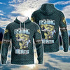 FUNSTUFFPRINT Bass Fishing  3D Hoodie and Zip Hoodie