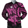 FUNSTUFFPRINT Hawaii Shark Polynesian Tropical Bomber Jacket – Gray – AH – J4R Bomber Jacket