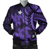 FUNSTUFFPRINT Hawaii Shark Polynesian Tropical Bomber Jacket – Gray – AH – J4R Bomber Jacket