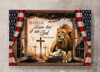 Lion And Lamb Be Still And Know That I Am God Canvas Wall Art - Christian Poster - Religious Wall Decor