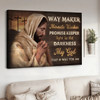 Jesus Praying Way Maker Miracle Worker Canvas Wall Art - Jesus Canvas Pictures - Christian Wall Posters