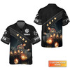 Custom Poker Quad Aces Black Leather Personalized Name 3D Hawaiian Shirt For Poker Players