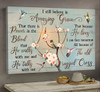 Jesus Apricot Blossom Hummingbird I Still Believe In Amazing Grace Canvas Wall Art - Christian Poster - Religious Wall Decor