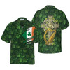 Saint Patrick's Day Shamrock Celtic Cross Harp Irish Hawaiian Shirt