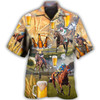 Beer And Horse Racing On The Steppe Hawaiian Shirt Men Women