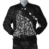 FUNSTUFFPRINT Hawaiian Map Manta Ray White Polynesian Bomber Jacket – AH – J4R Bomber Jacket