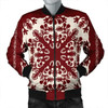 FUNSTUFFPRINT Hawaiian Palm Tree Quilt Tradition Red Bomber Jacket – AH – JR Bomber Jacket