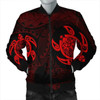 FUNSTUFFPRINT Hawaiian Two Turtle Polynesian Bomber Jacket