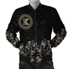 FUNSTUFFPRINTI Kahoolawe Map Hibiscus Polynesian Bomber Jacket – Lithe Style – AH – JA Bomber Jacket