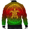 FUNSTUFFPRINTI Kanaka Maoli Turtle Polynesian Bomber Jacket – AH – J4R Bomber Jacket