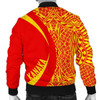 FUNSTUFFPRINTI Kanaka Mauna Kea Polynesian Men’s Bomber Jacket – Circle Style – AH – J9 Bomber Jacket