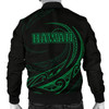 FUNSTUFFPRINTI Kanaka Polynesian Men√¢‚Ç¨‚Ñ¢s Bomber Jacket – Green – Frida Style – AH J9 Bomber Jacket