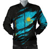 FUNSTUFFPRINTI Kazakhstan In Me Men’s Bomber Jacket – Special Grunge Style A31 Bomber Jacket