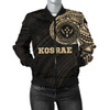 FUNSTUFFPRINTI Kosrae Micronesia Tattoo Women’s Bomber Jacket A7 Bomber Jacket