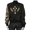 FUNSTUFFPRINTI Kosrae Micronesia Tattoo Women’s Bomber Jacket A7 Bomber Jacket