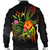 FUNSTUFFPRINTI Kosrae Polynesian Men’s Bomber Jacket – Legend of Kosrae (Reggae) – BN15 Bomber Jacket