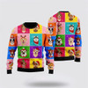 FUNSTUFFPRINT Funny Dog Breeds Face Christmas Ugly Christmas Sweater For Men And Women, Gift For Christmas, Best Winter Christmas Outfit Ugly Sweater