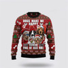 FUNSTUFFPRINT Dog Make Me Happy Humans Make My Head Hurt Ugly Christmas Sweater For Men And Women, Gift For Christmas, Best Winter Christmas Outfit Ugly  Sweater
