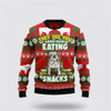 FUNSTUFFPRINT Bulldog Snacks Ugly Christmas Sweater For Men And Women, Gift For Christmas, Best Winter Christmas Outfit Ugly  Sweater