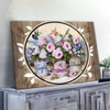 Grateful Thankful Blessed Hummingbird Flowers Canvas Wall Art - Christian Canvas - Faith Canvas