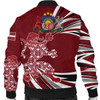 FUNSTUFFPRINTI Latvia – The Latvian Lion Bomber Jacket A7 Bomber Jacket