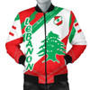 FUNSTUFFPRINTI Lebanon Men’s Bomber Jacket – Lebanon Flag Polygon Style – BN1524 Bomber Jacket