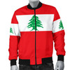 FUNSTUFFPRINTI Lebanon Men’s Bomber Jacket Original Flag A7 Bomber Jacket
