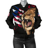 FUNSTUFFPRINTI Liberia Bomber Jacket, Liberia Rasta Lion Flag Women A10 Bomber Jacket