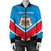 FUNSTUFFPRINTI Lithuania Coat Of Arms Women Bomber Jacket Lucian Style JW5 Bomber Jacket